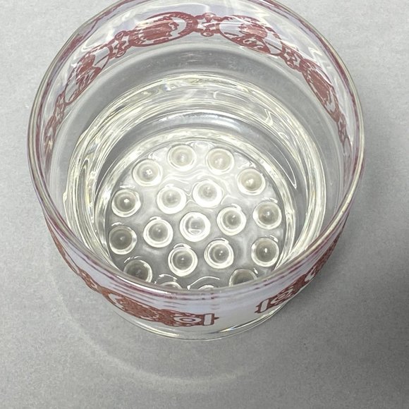 Vintage Libbey Punch Cup Copper Penny Indian Head Coins MCM Drink Glass - Picture 5 of 9